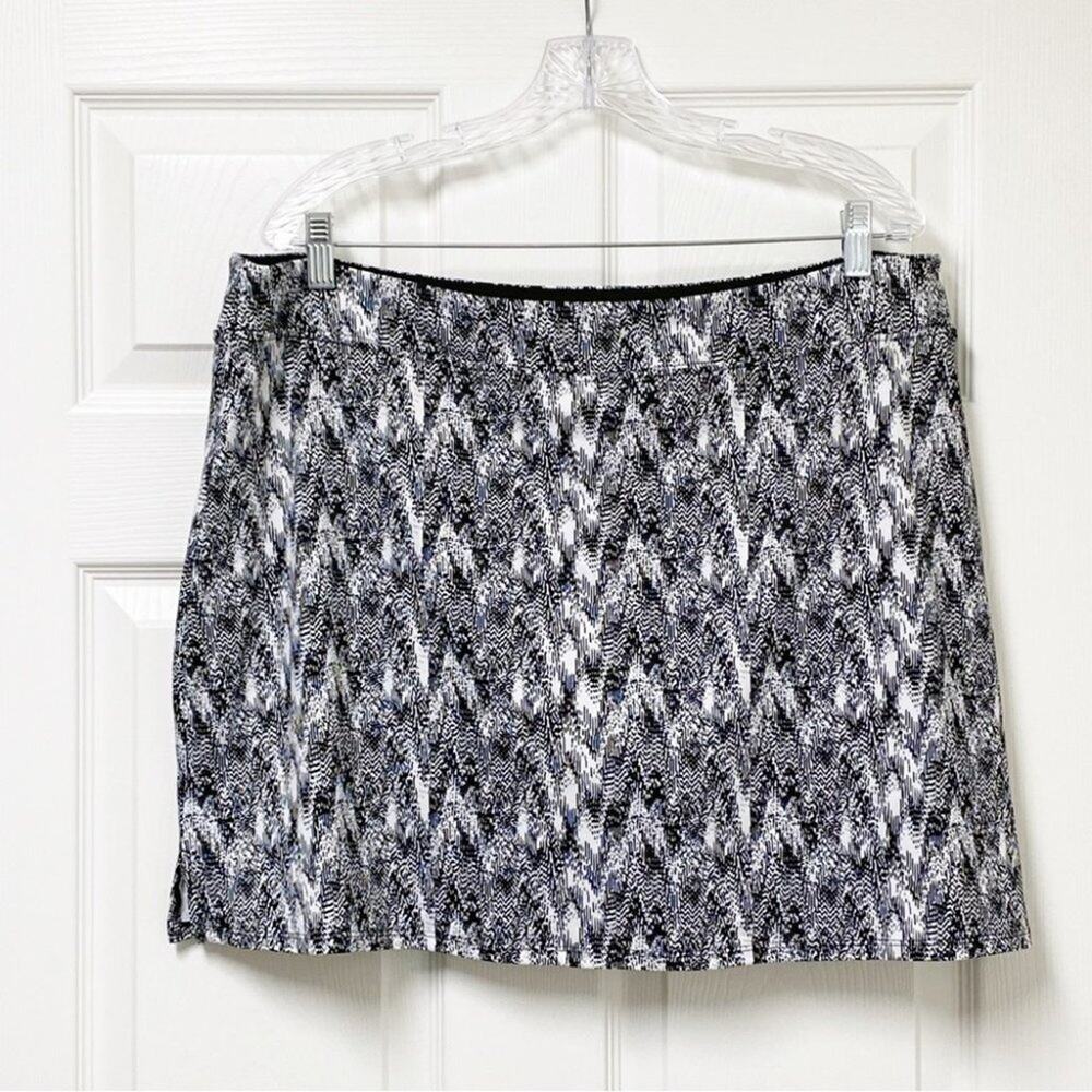 Colorado Clothing Tranquility Skort Womens XXL Black White Pull On Tennis Golf